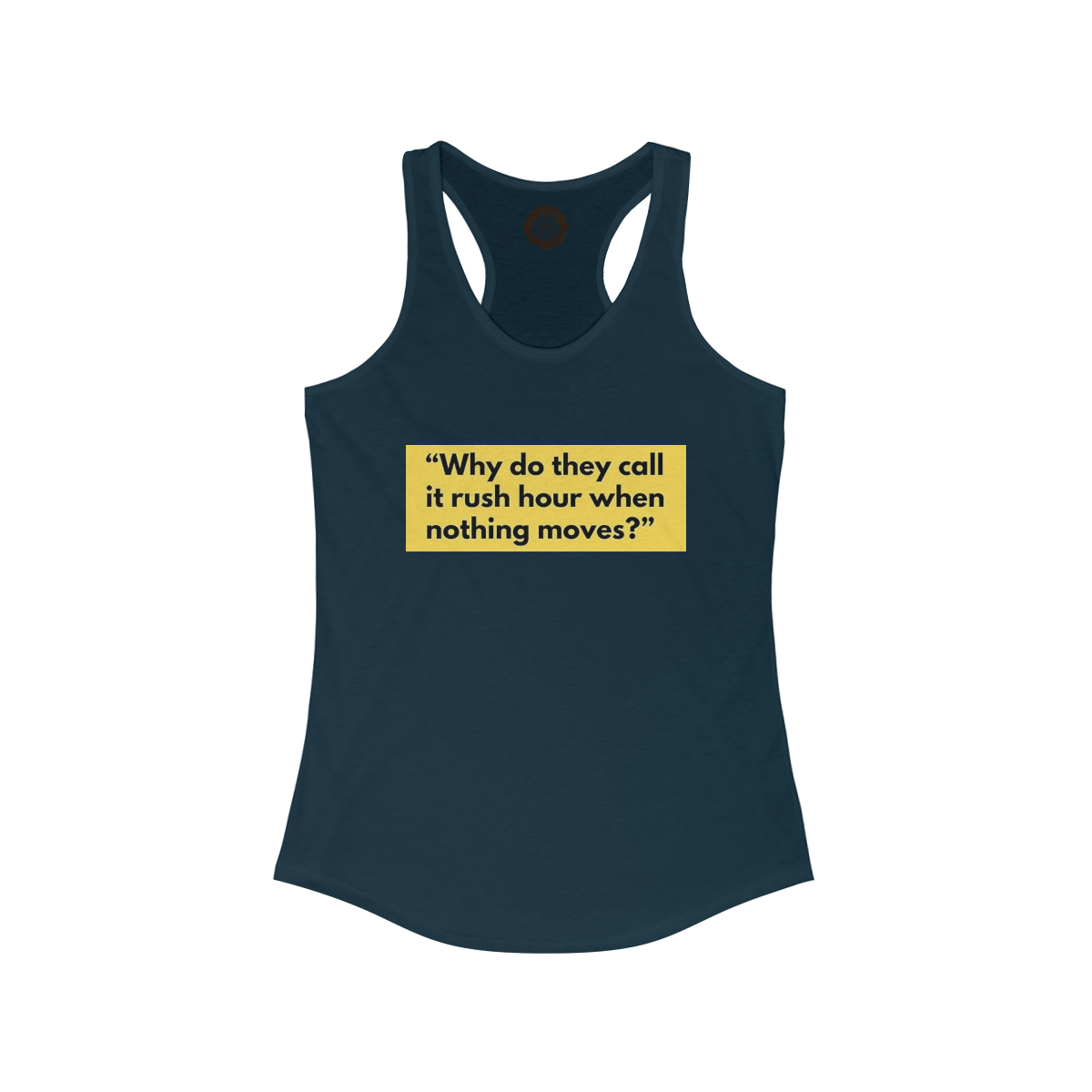 Rush Hour Printed on a Women's Ideal Racerback Tank - Image 6