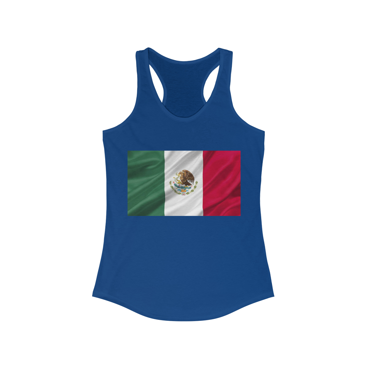 Mexican Flag Printed on a Women's Ideal Racerback Tank - Image 19