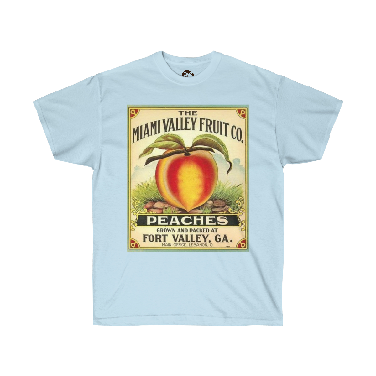 Miami Valley Fruit Co. Vintage Crate Label Printed on a Unisex Ultra Cotton Tee - Image 7