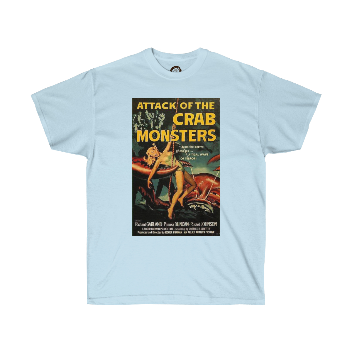 Attack of the Crab Monsters Vintage Movie Poster Printed on a Unisex Ultra Cotton Tee - Image 13