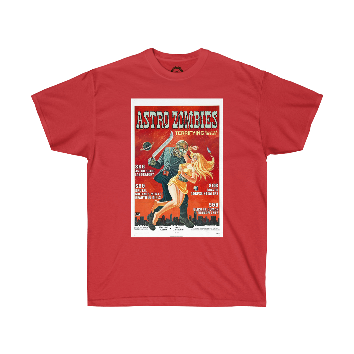 Astro Zombies Vintage Movie Poster Printed on a Unisex Ultra Cotton Tee - Image 17