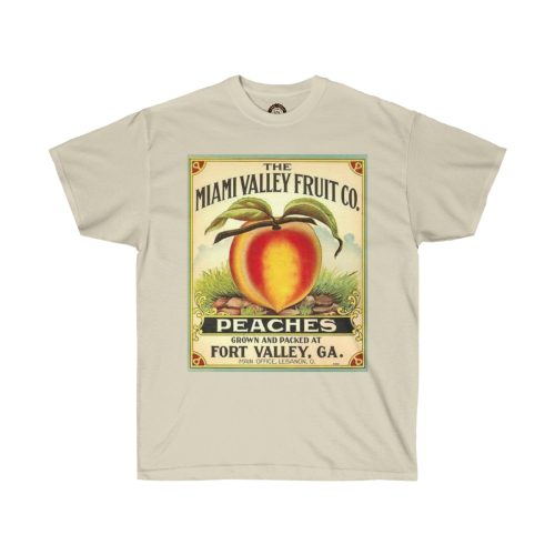 Miami Valley Fruit Co. Vintage Crate Label Printed on a Unisex Ultra Cotton Tee