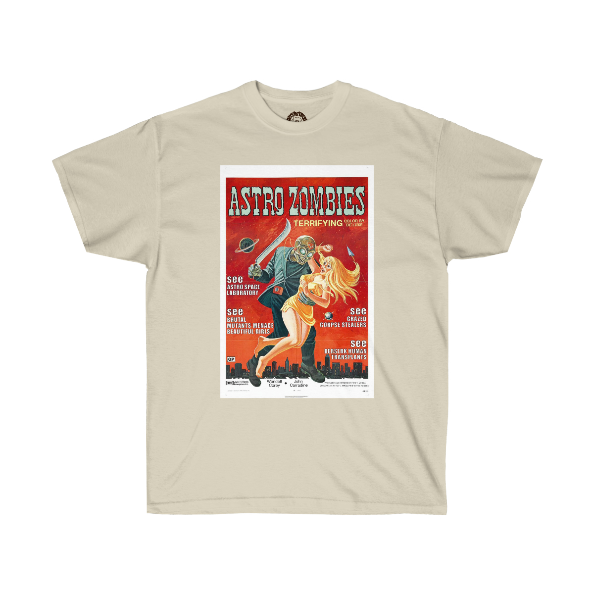 Astro Zombies Vintage Movie Poster Printed on a Unisex Ultra Cotton Tee - Image 7