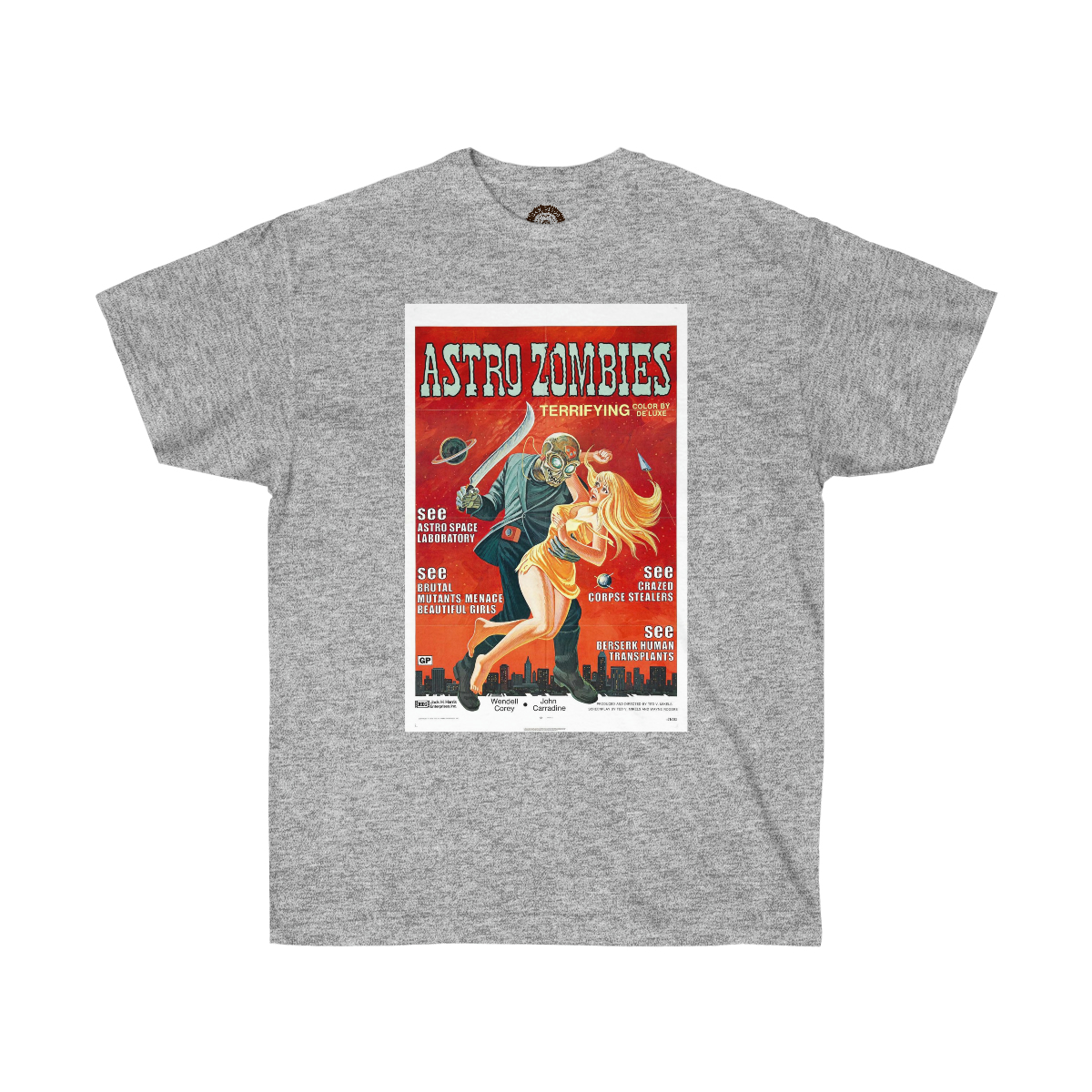 Astro Zombies Vintage Movie Poster Printed on a Unisex Ultra Cotton Tee - Image 9