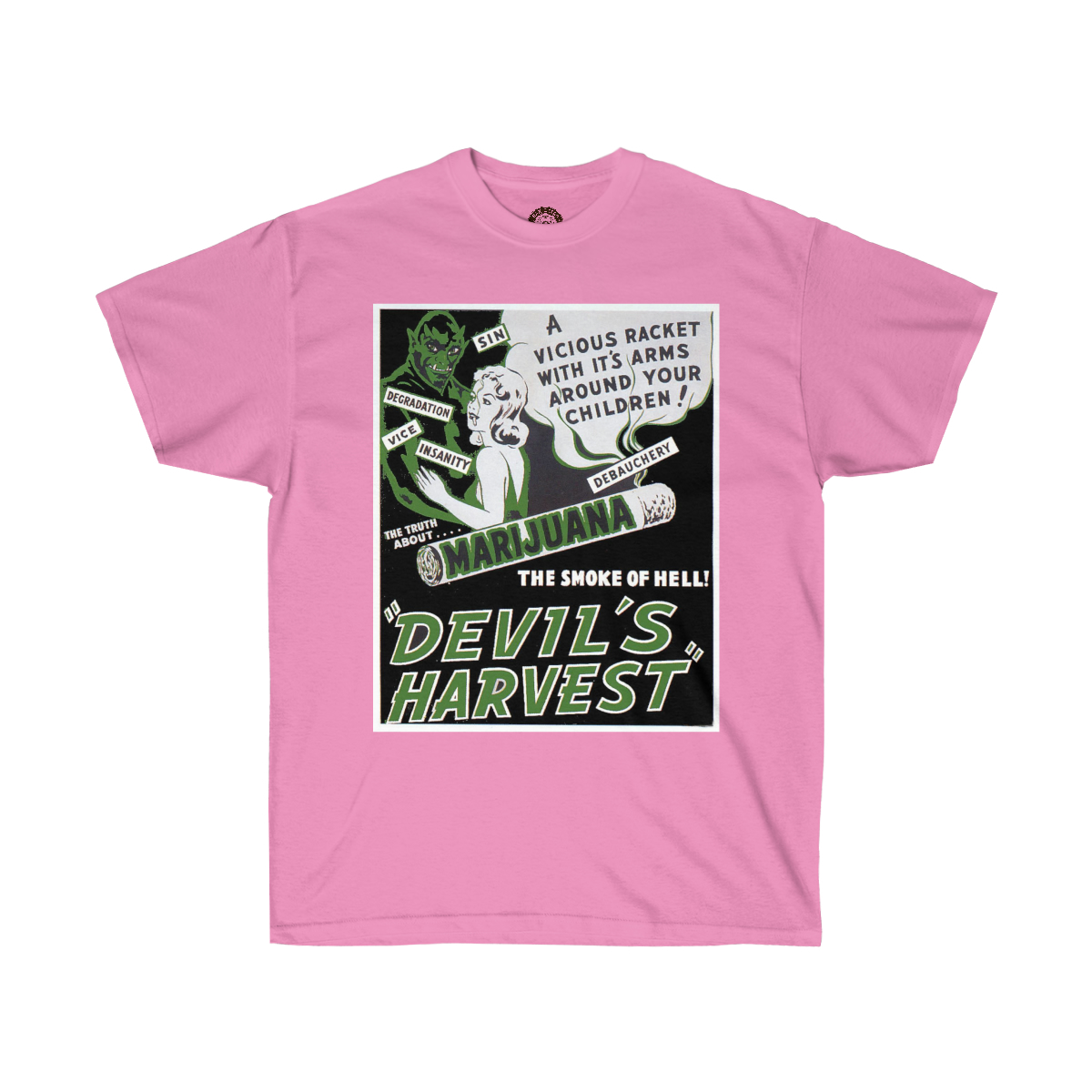 Devil's Harvest Vintage Movie Poster Printed on a Unisex Ultra Cotton Tee - Image 17