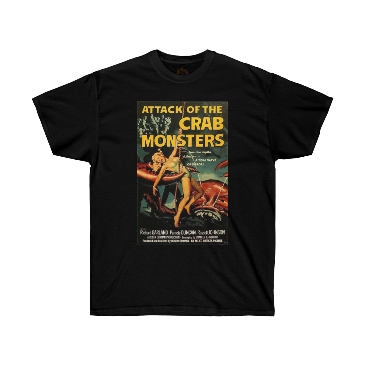 Attack of the Crab Monsters Vintage Movie Poster Printed on a Unisex Ultra Cotton Tee - Image 5