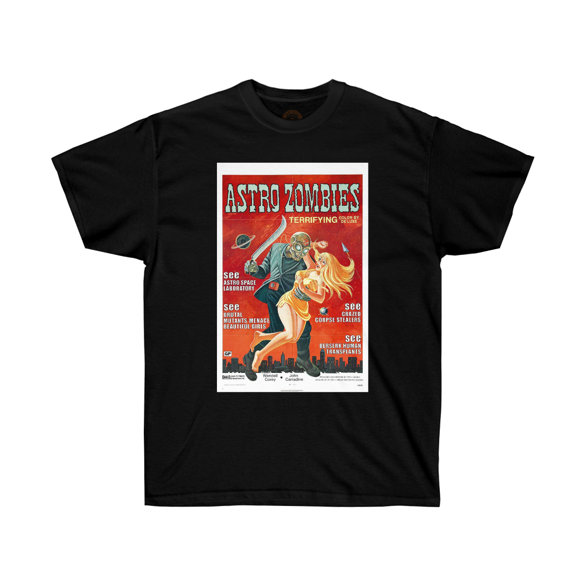 Astro Zombies Vintage Movie Poster Printed on a Unisex Ultra Cotton Tee - Image 5