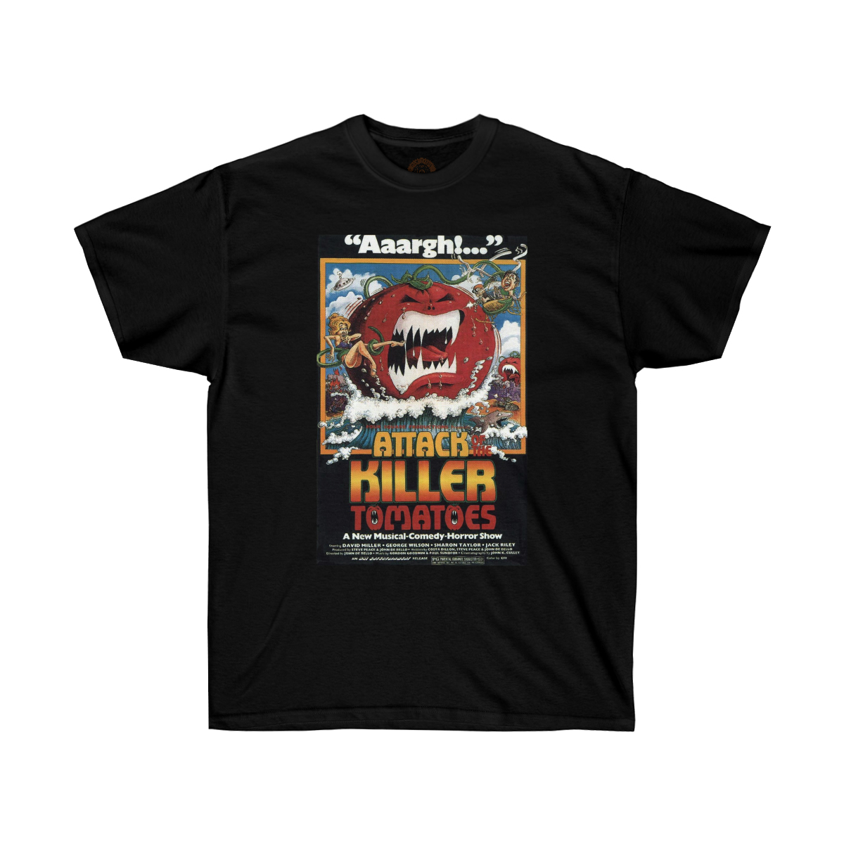 Attack of the Killer Tomatoes Vintage Movie Poster Printed on a Unisex Ultra Cotton Tee