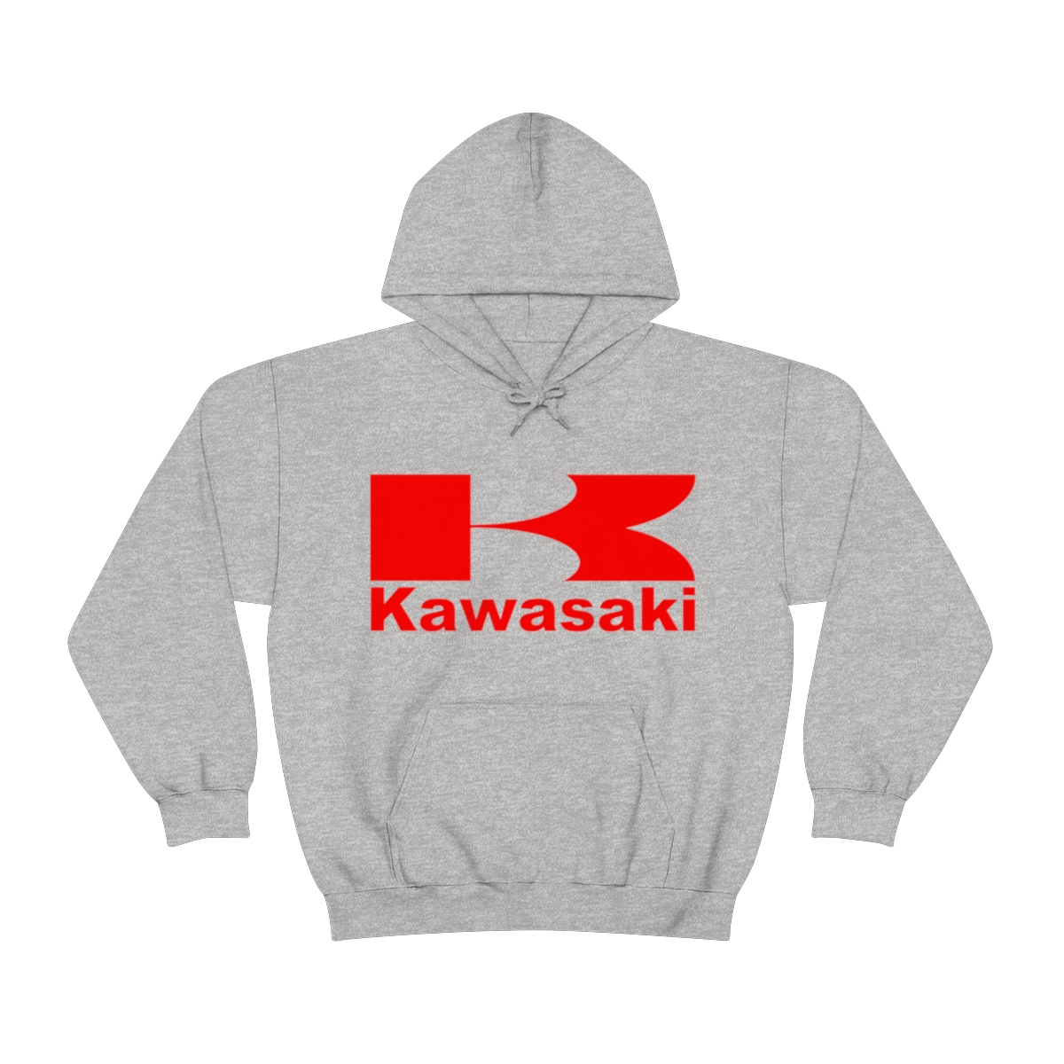Kawasaki Logo printed on a Unisex Heavy Blend™ Hooded Sweatshirt