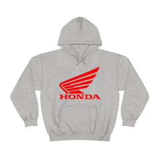 Honda Motorcycle Logo Printed on a Unisex Heavy Blend™ Hooded Sweatshirt