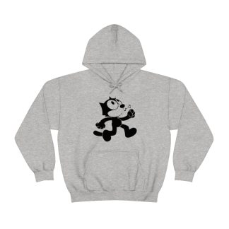 Felix The Cat Printed on a Unisex Heavy Blend™ Hooded Sweatshirt