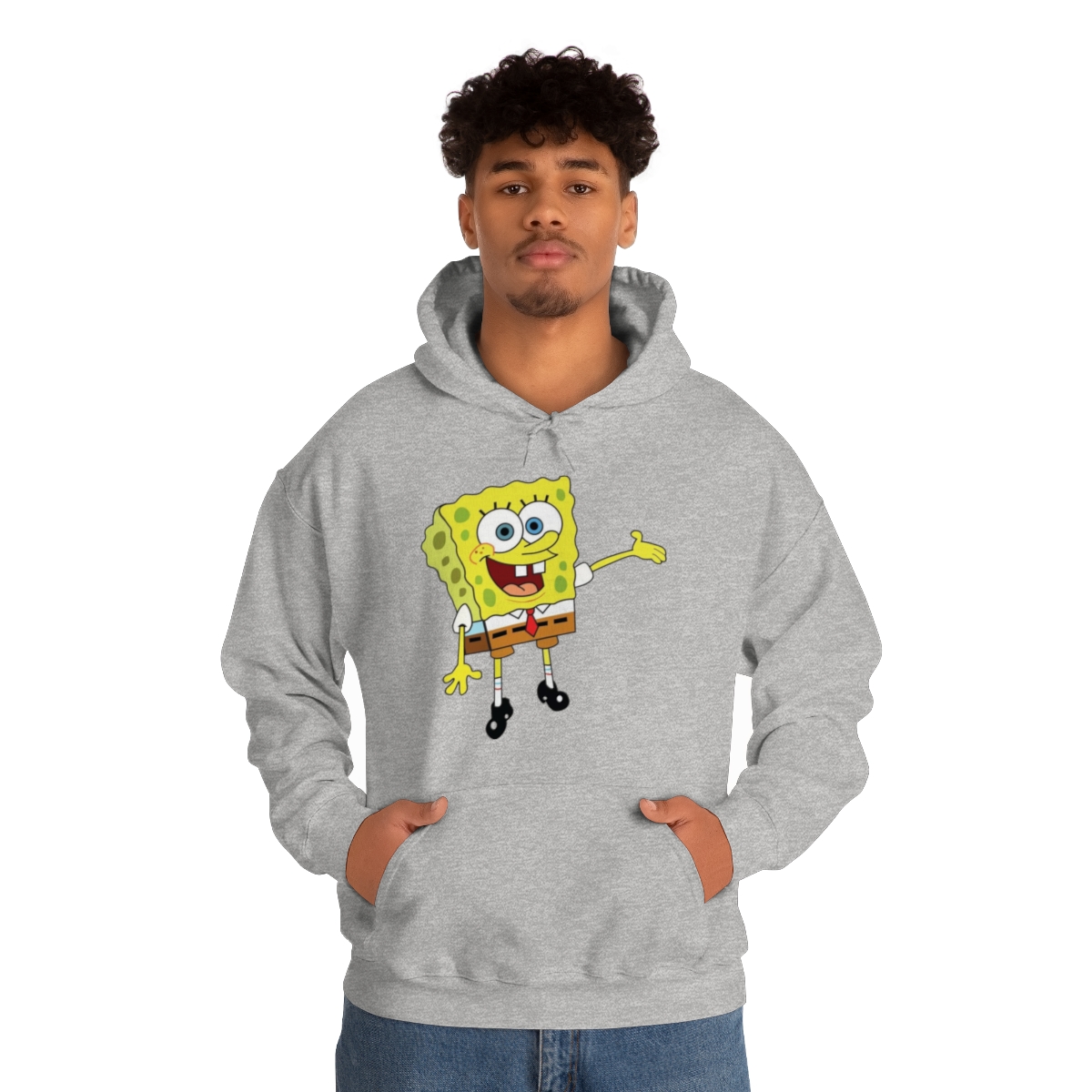 Sponge Bob Squarepants Printed on a Unisex Heavy Blend™ Hooded Sweatshirt - Image 22
