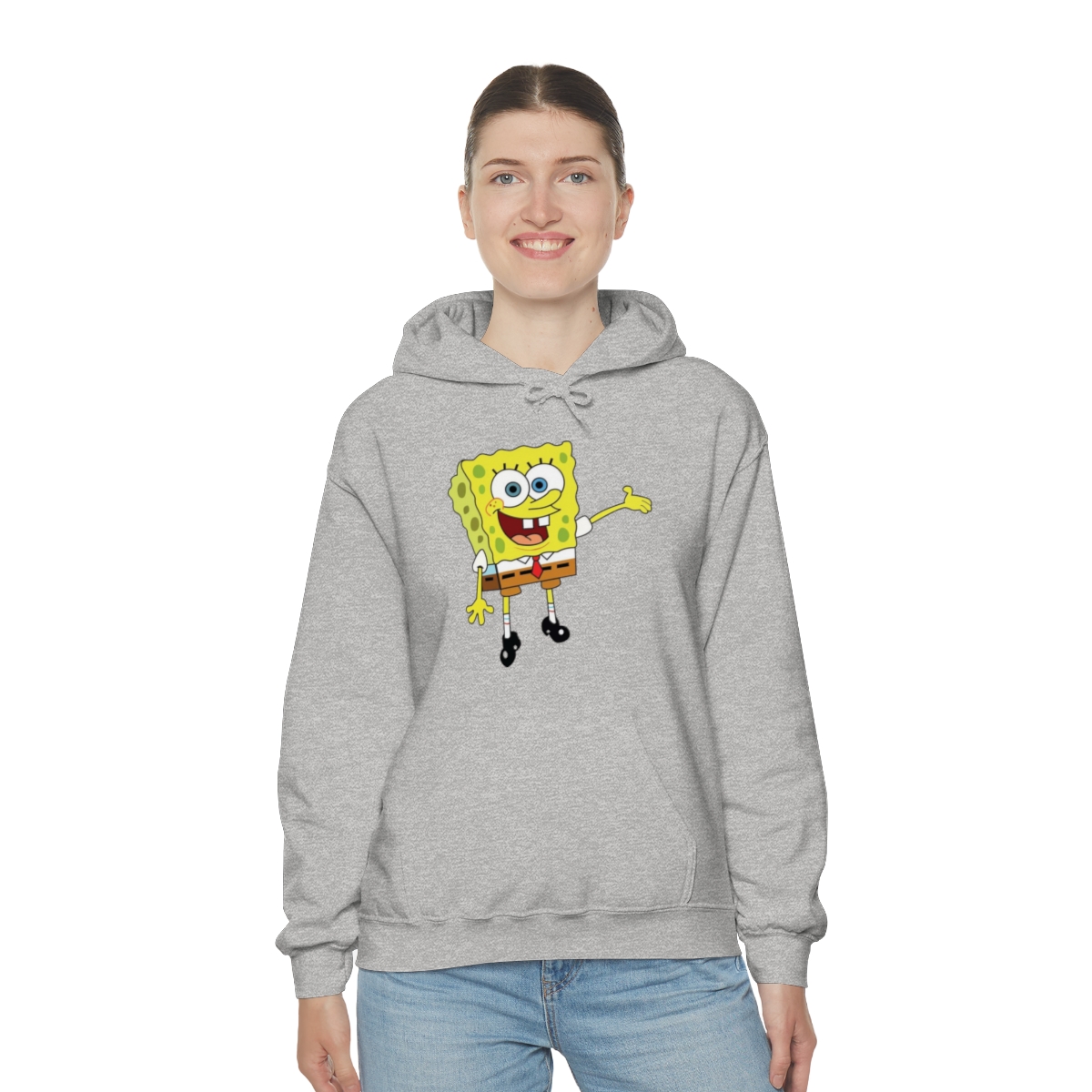 Sponge Bob Squarepants Printed on a Unisex Heavy Blend™ Hooded Sweatshirt - Image 23