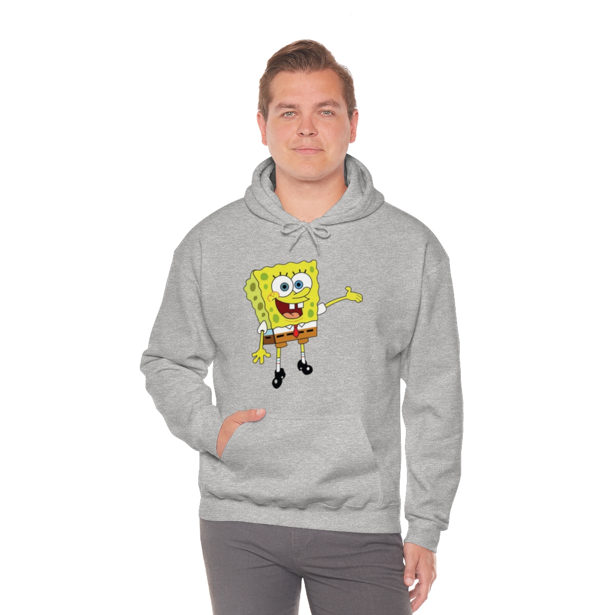 Sponge Bob Squarepants Printed on a Unisex Heavy Blend™ Hooded Sweatshirt - Image 24