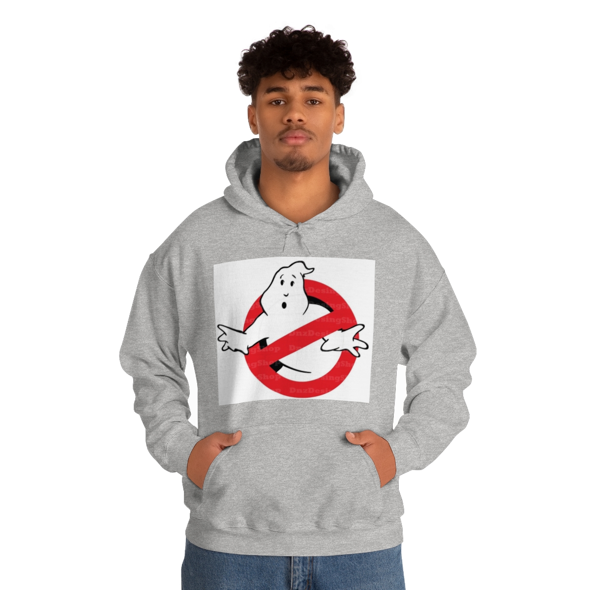 Ghost Busters Printed on a Unisex Heavy Blend™ Hooded Sweatshirt - Image 4