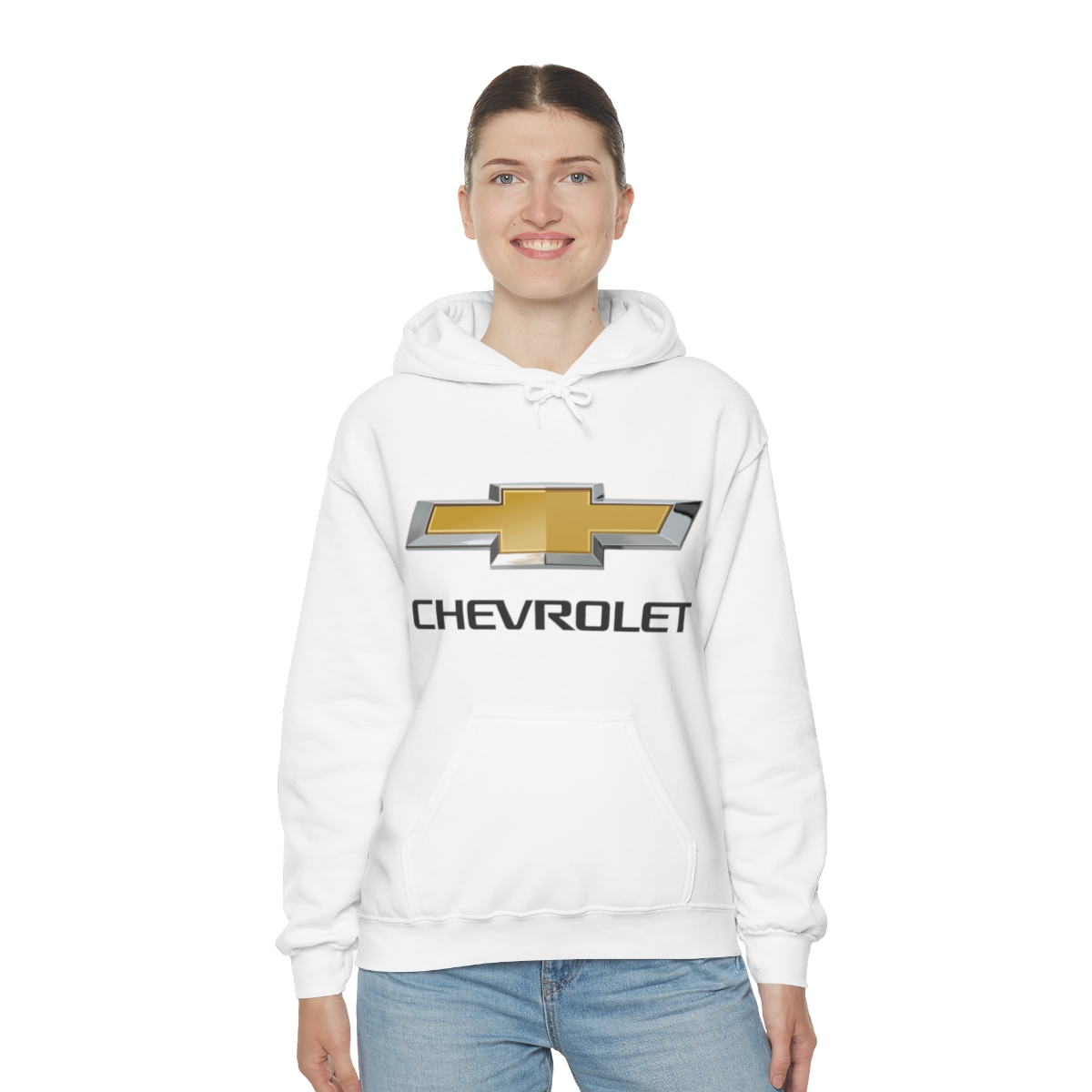 Chevrolet Logo Printed on a Unisex Heavy Blend™ Hooded Sweatshirt - Image 14