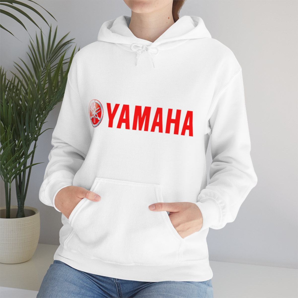 Yamaha Logo Printed on a Unisex Heavy Blend™ Hooded Sweatshirt - Image 16