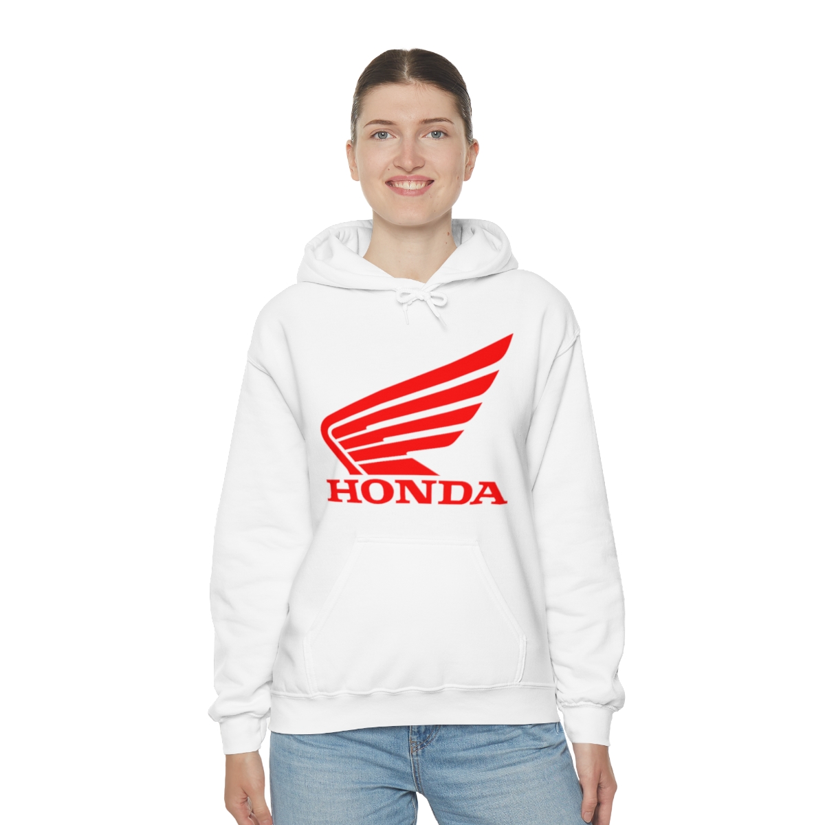 Honda Motorcycle Logo Printed on a Unisex Heavy Blend™ Hooded Sweatshirt - Image 14