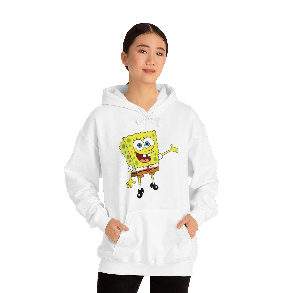 Sponge Bob Squarepants Printed on a Unisex Heavy Blend™ Hooded Sweatshirt - Image 12