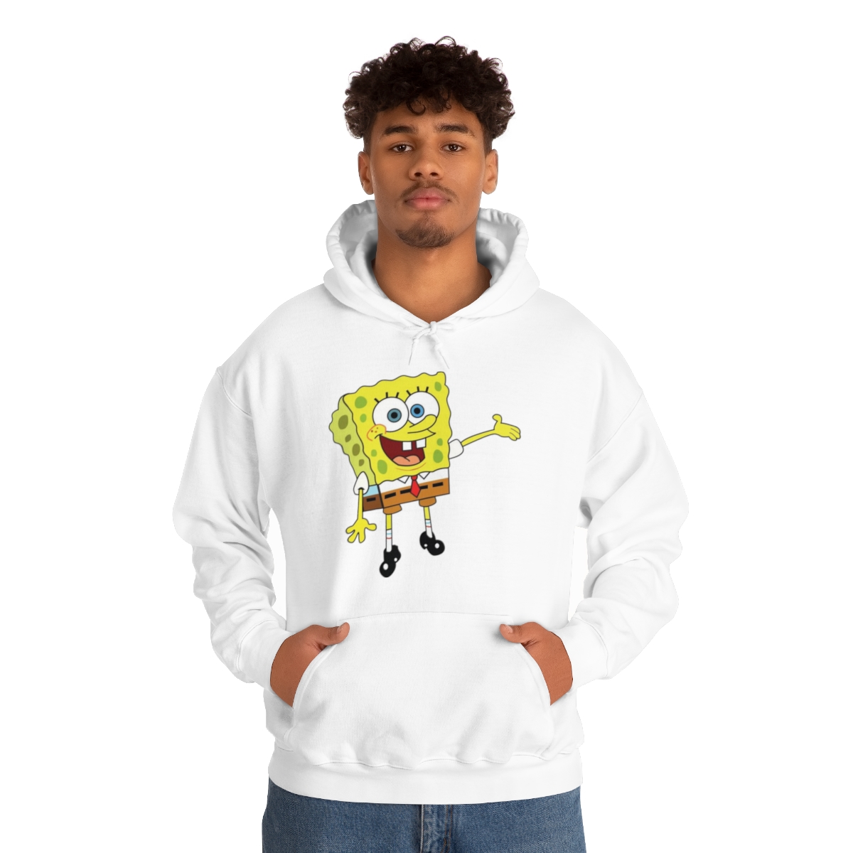 Sponge Bob Squarepants Printed on a Unisex Heavy Blend™ Hooded Sweatshirt - Image 13
