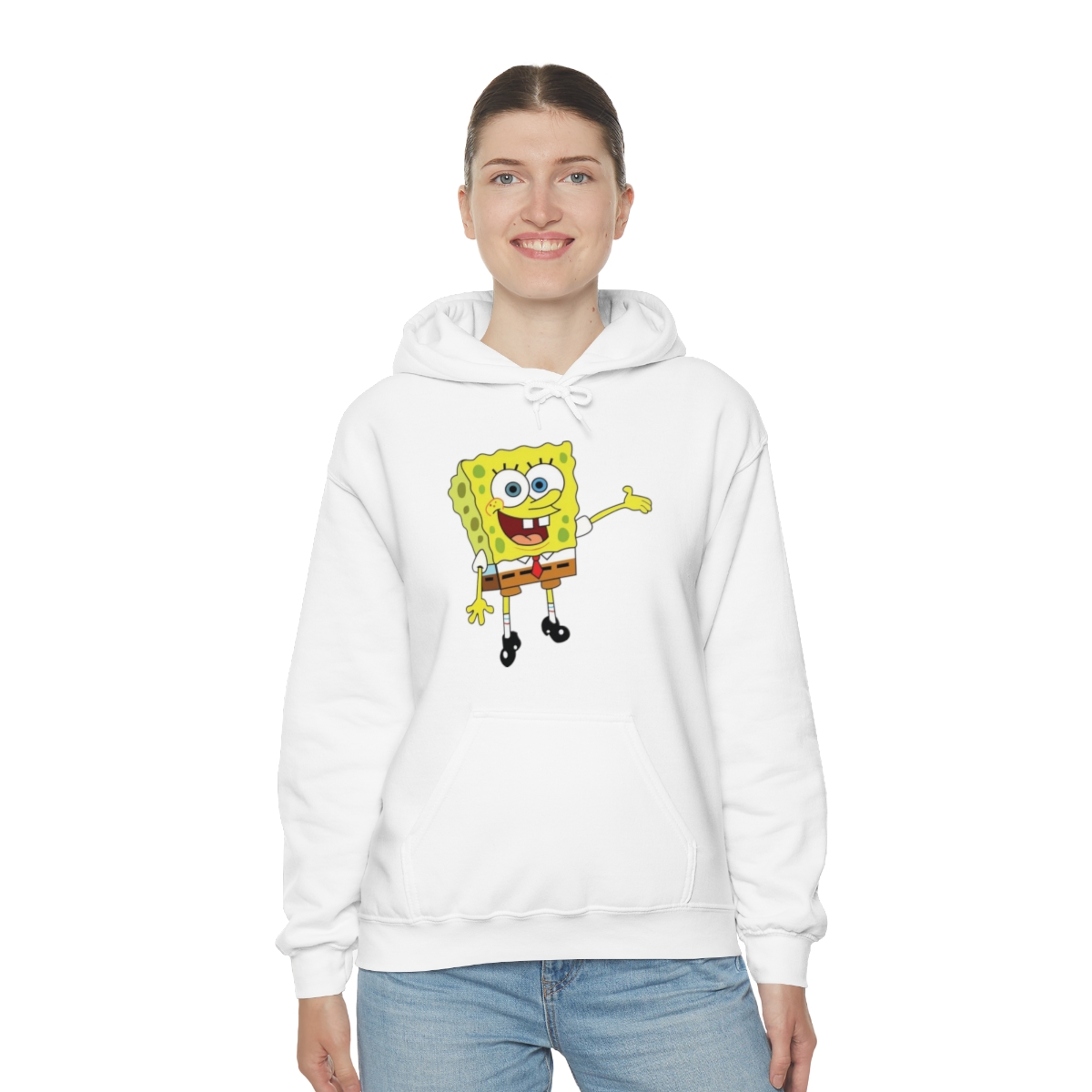 Sponge Bob Squarepants Printed on a Unisex Heavy Blend™ Hooded Sweatshirt - Image 14