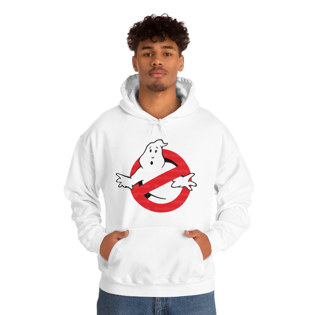 Ghost Busters Printed on a Unisex Heavy Blend™ Hooded Sweatshirt - Image 13