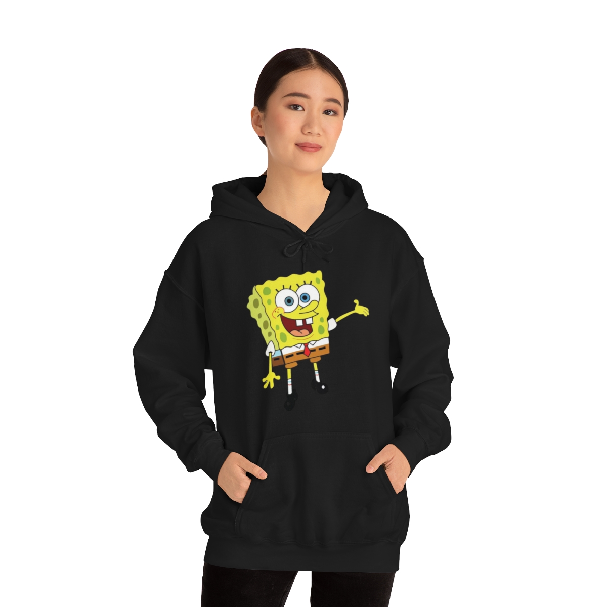 Sponge Bob Squarepants Printed on a Unisex Heavy Blend™ Hooded Sweatshirt - Image 3