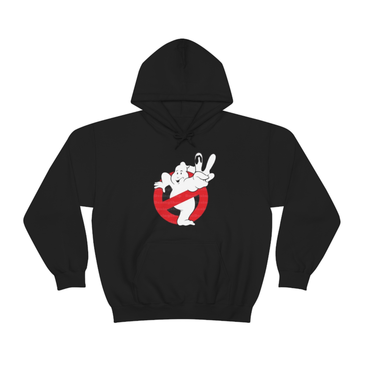 Ghost Busters Peace Sign Printed on a Unisex Heavy Blend™ Hooded Sweatshirt - Image 19