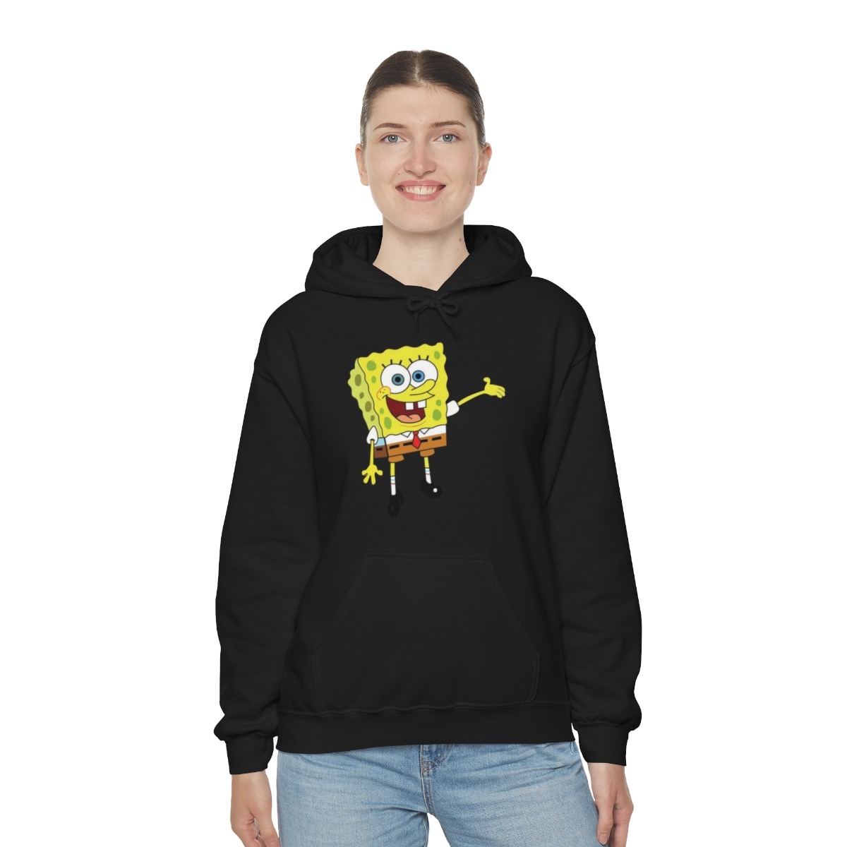 Sponge Bob Squarepants Printed on a Unisex Heavy Blend™ Hooded Sweatshirt - Image 5