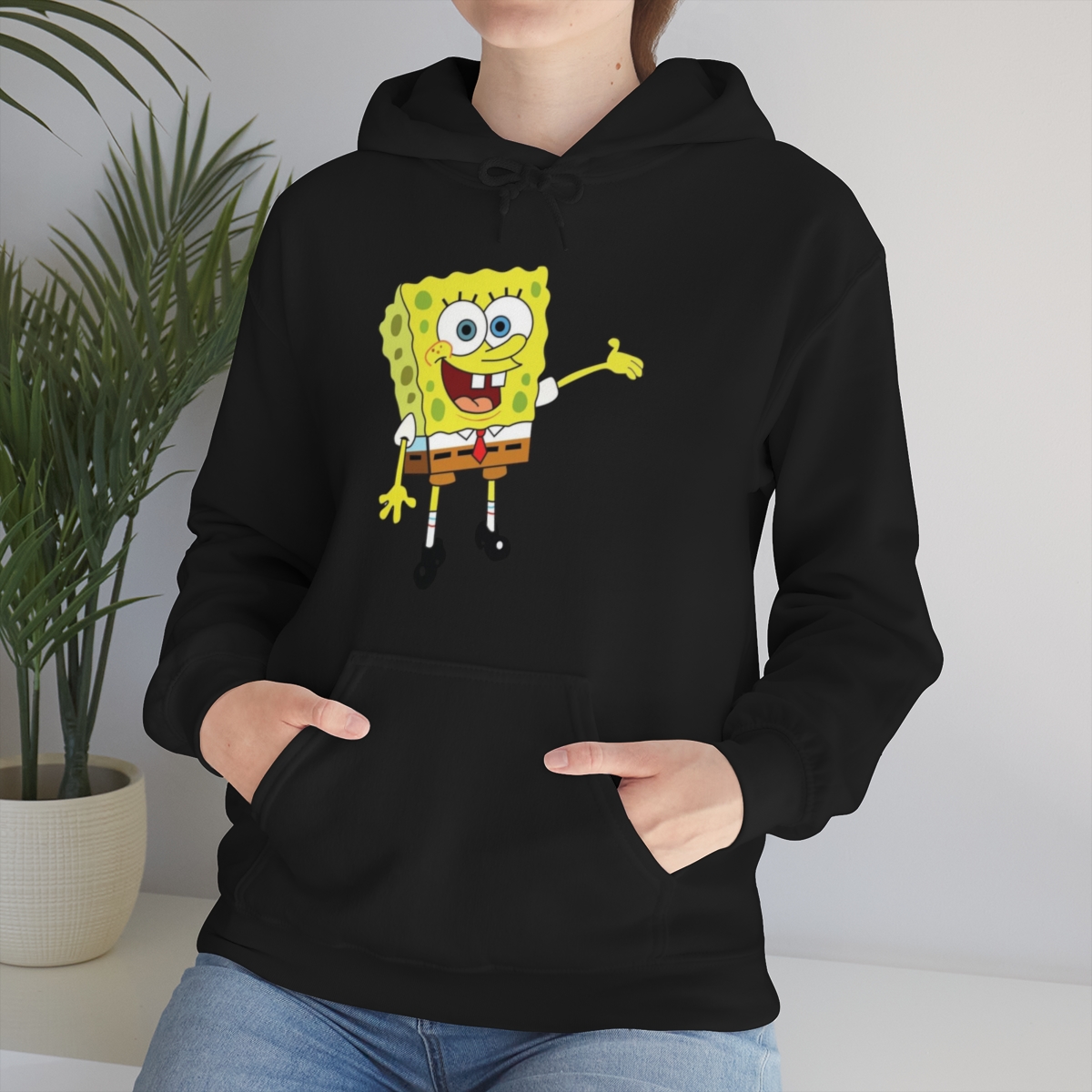 Sponge Bob Squarepants Printed on a Unisex Heavy Blend™ Hooded Sweatshirt - Image 7