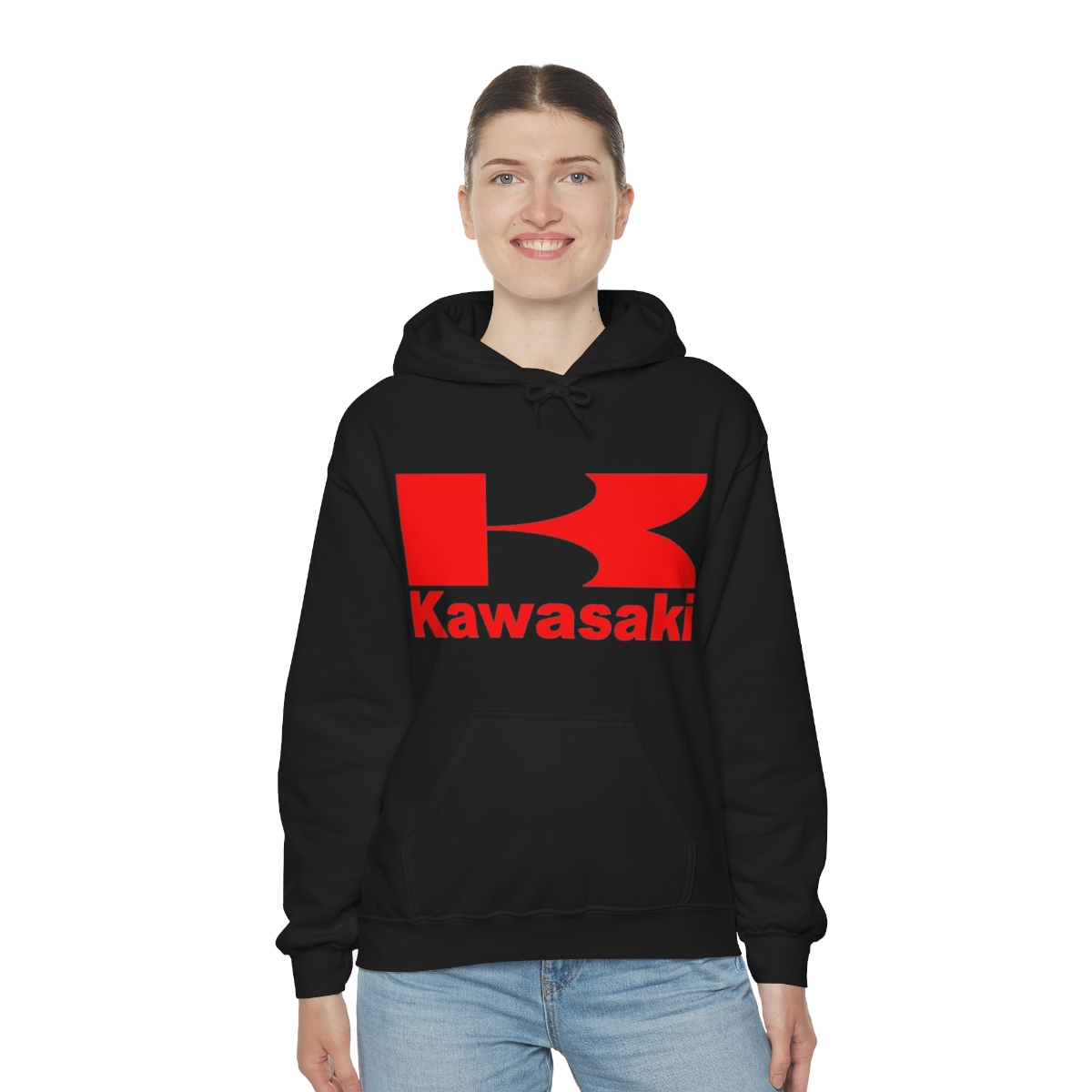 Kawasaki Logo printed on a Unisex Heavy Blend™ Hooded Sweatshirt - Image 23