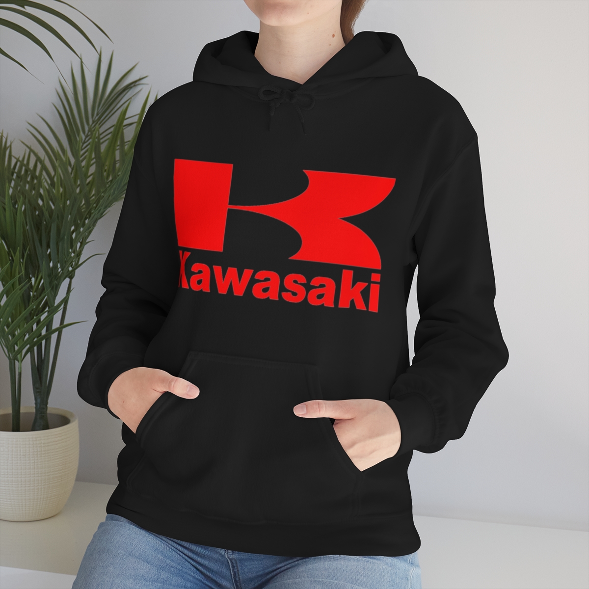 Kawasaki Logo printed on a Unisex Heavy Blend™ Hooded Sweatshirt - Image 25