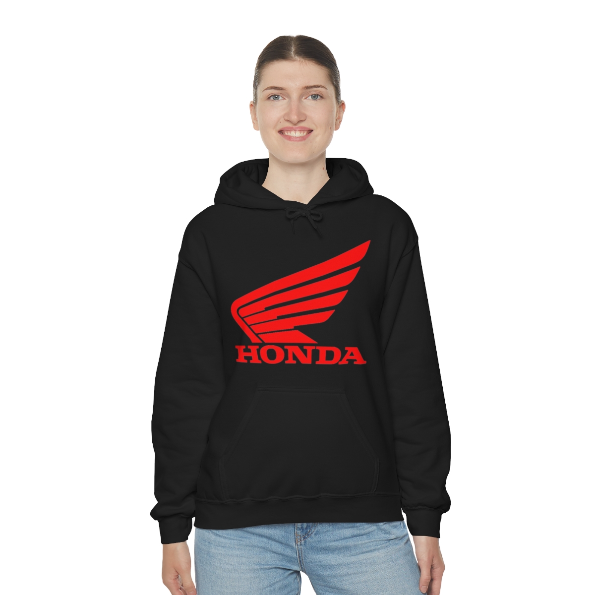 Honda Motorcycle Logo Printed on a Unisex Heavy Blend™ Hooded Sweatshirt - Image 23