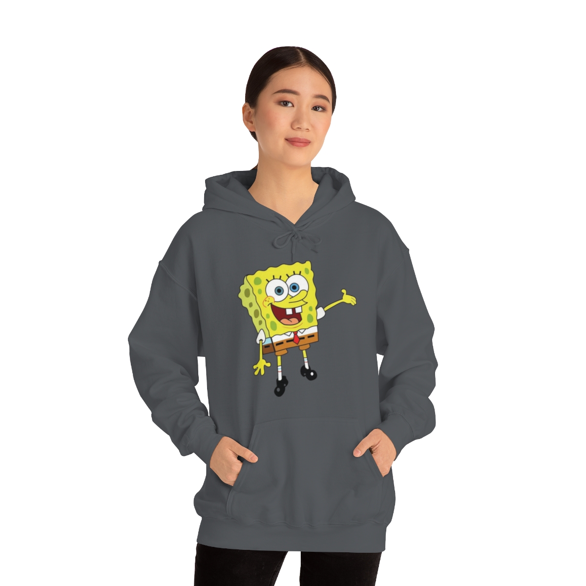Sponge Bob Squarepants Printed on a Unisex Heavy Blend™ Hooded Sweatshirt - Image 30