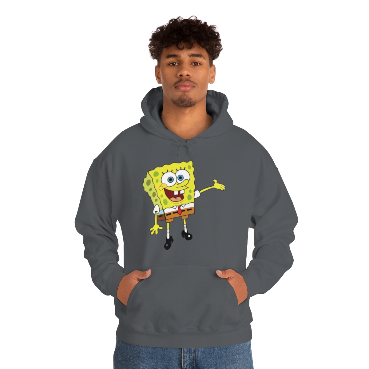 Sponge Bob Squarepants Printed on a Unisex Heavy Blend™ Hooded Sweatshirt - Image 31