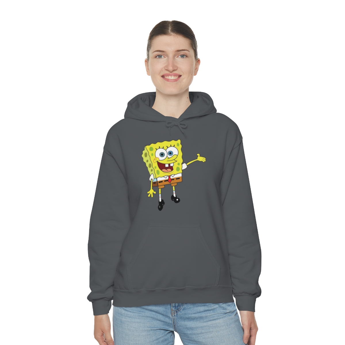 Sponge Bob Squarepants Printed on a Unisex Heavy Blend™ Hooded Sweatshirt - Image 32