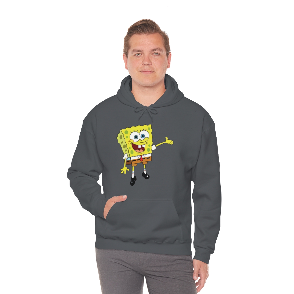 Sponge Bob Squarepants Printed on a Unisex Heavy Blend™ Hooded Sweatshirt - Image 33