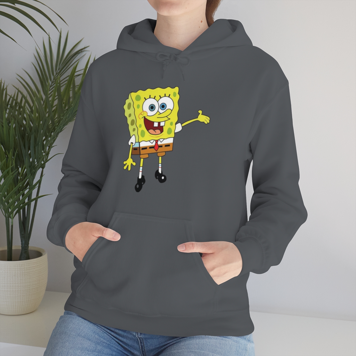 Sponge Bob Squarepants Printed on a Unisex Heavy Blend™ Hooded Sweatshirt - Image 34