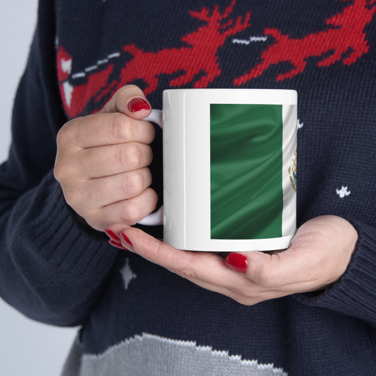 Mexican Flag Printed on a Large Ceramic Mug 11oz - Image 11