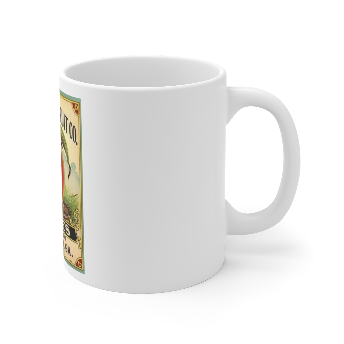 Miami Valley Fruit Co. Vintage Crate Label Printed on a Large Ceramic Mug 11oz - Image 3