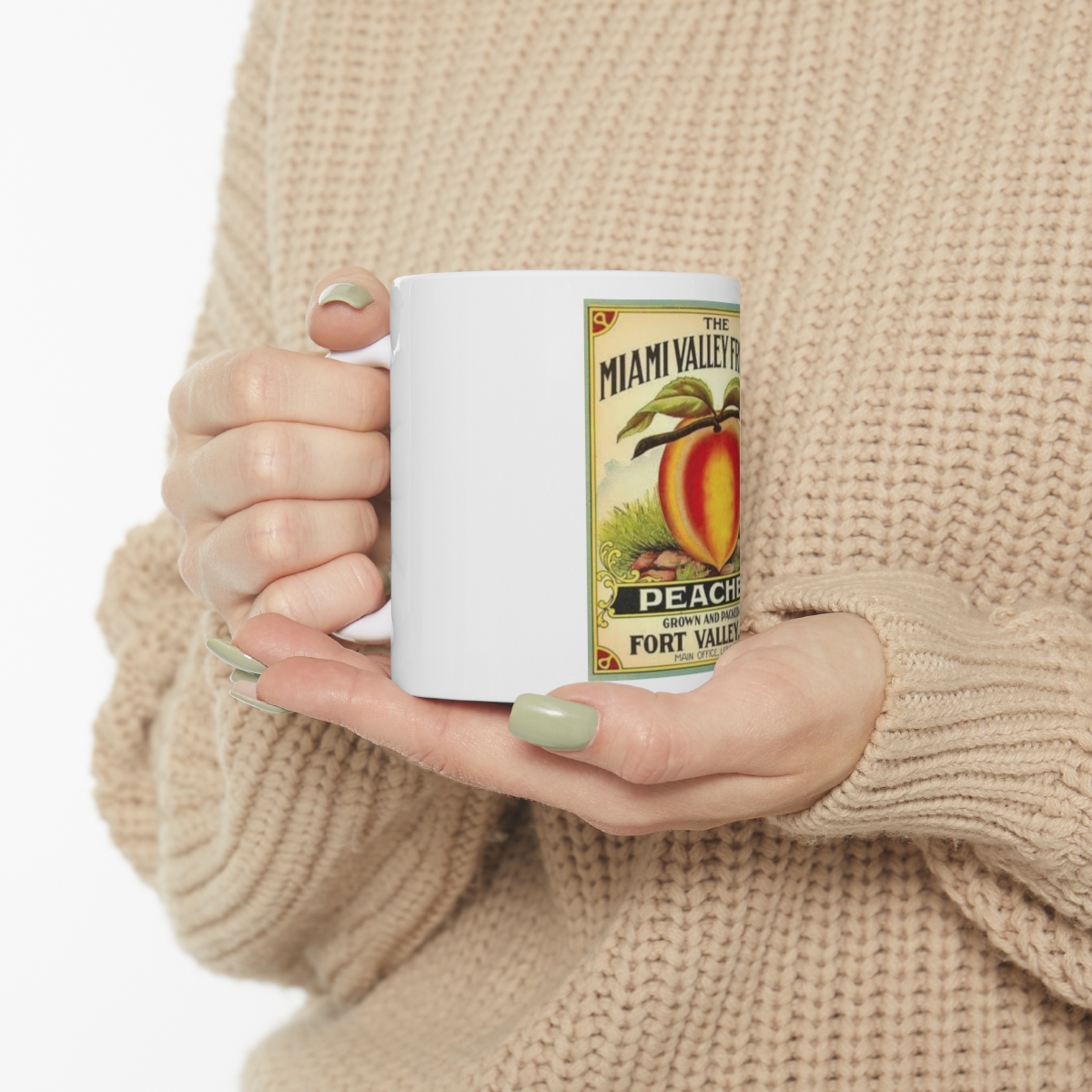 Miami Valley Fruit Co. Vintage Crate Label Printed on a Large Ceramic Mug 11oz - Image 10