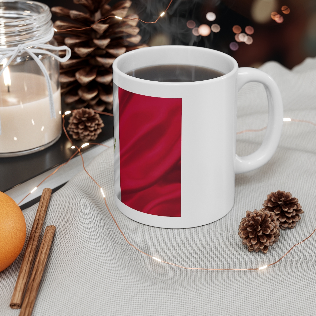 Mexican Flag Printed on a Large Ceramic Mug 11oz - Image 4