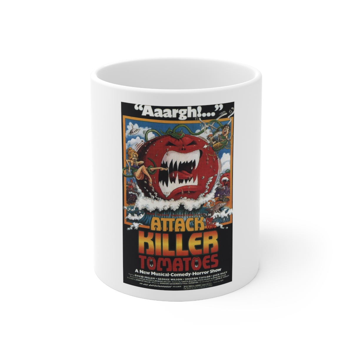 Attack of the Killer Tomatoes Vintage Movie Poster Printed on a Large Ceramic Mug 11oz