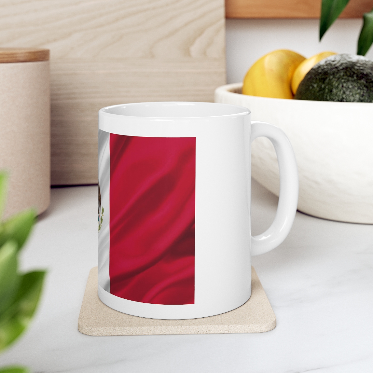 Mexican Flag Printed on a Large Ceramic Mug 11oz - Image 7