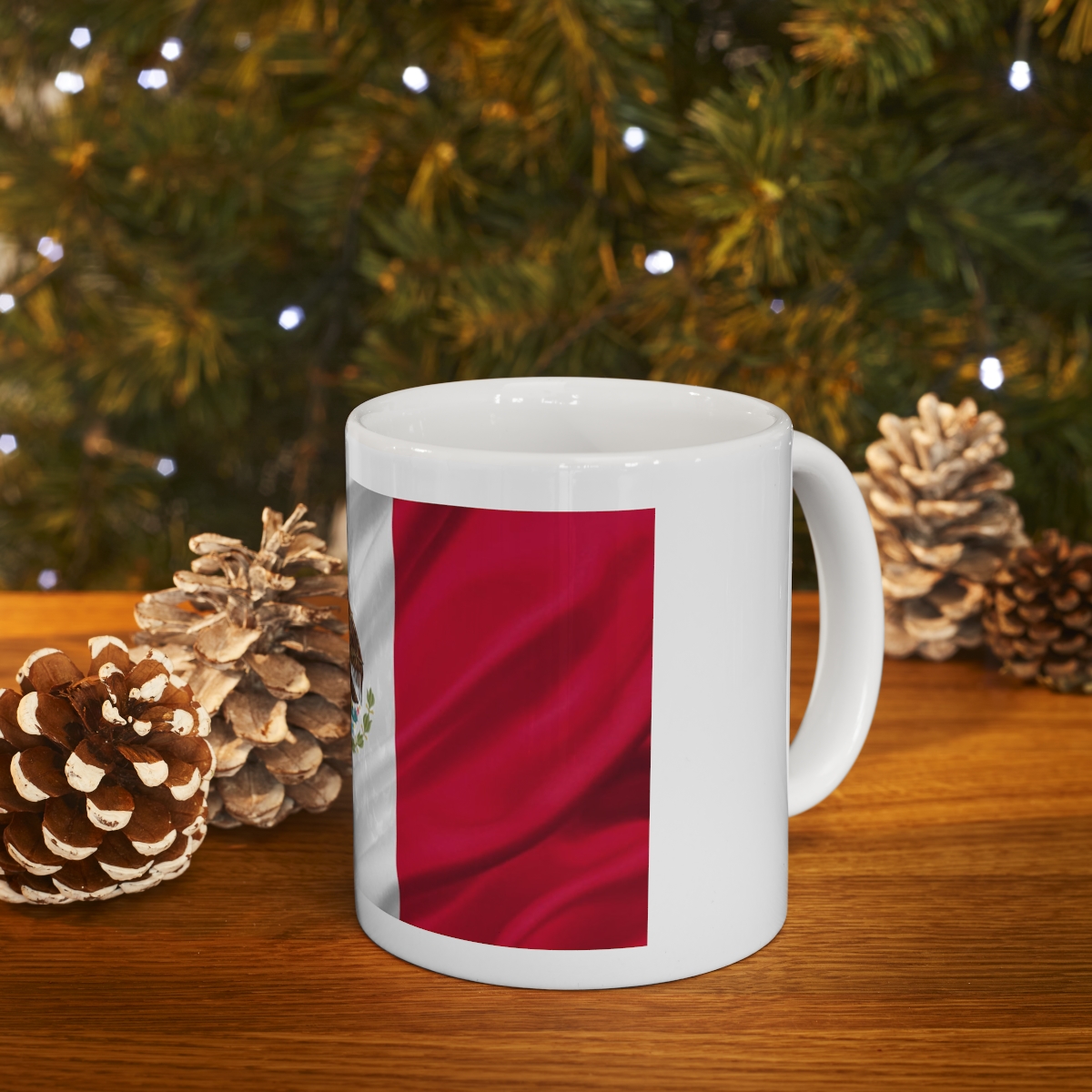 Mexican Flag Printed on a Large Ceramic Mug 11oz - Image 9