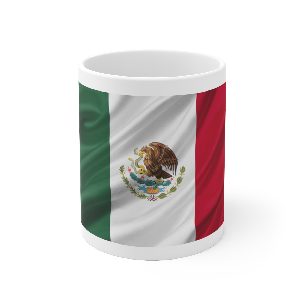 Mexican Flag Printed on a Large Ceramic Mug 11oz