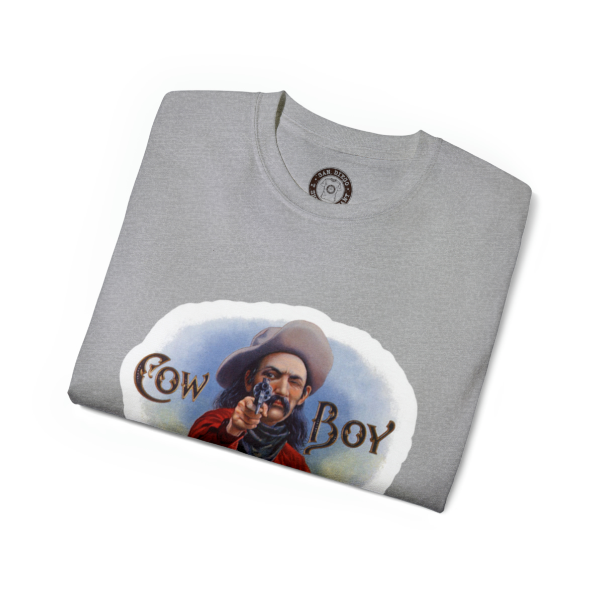 Cowboy Brand Cigars Logo Printed on a Unisex Ultra Cotton Tee - Image 19