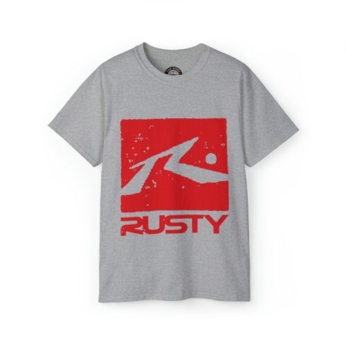 Rusty Surf Logo Printed on a Unisex Ultra Cotton Tee