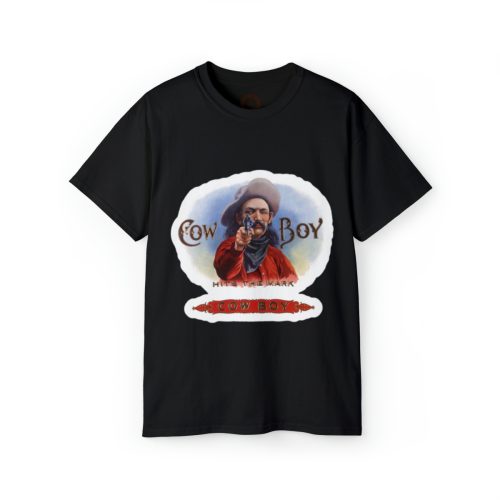 Cowboy Brand Cigars Logo Printed on a Unisex Ultra Cotton Tee