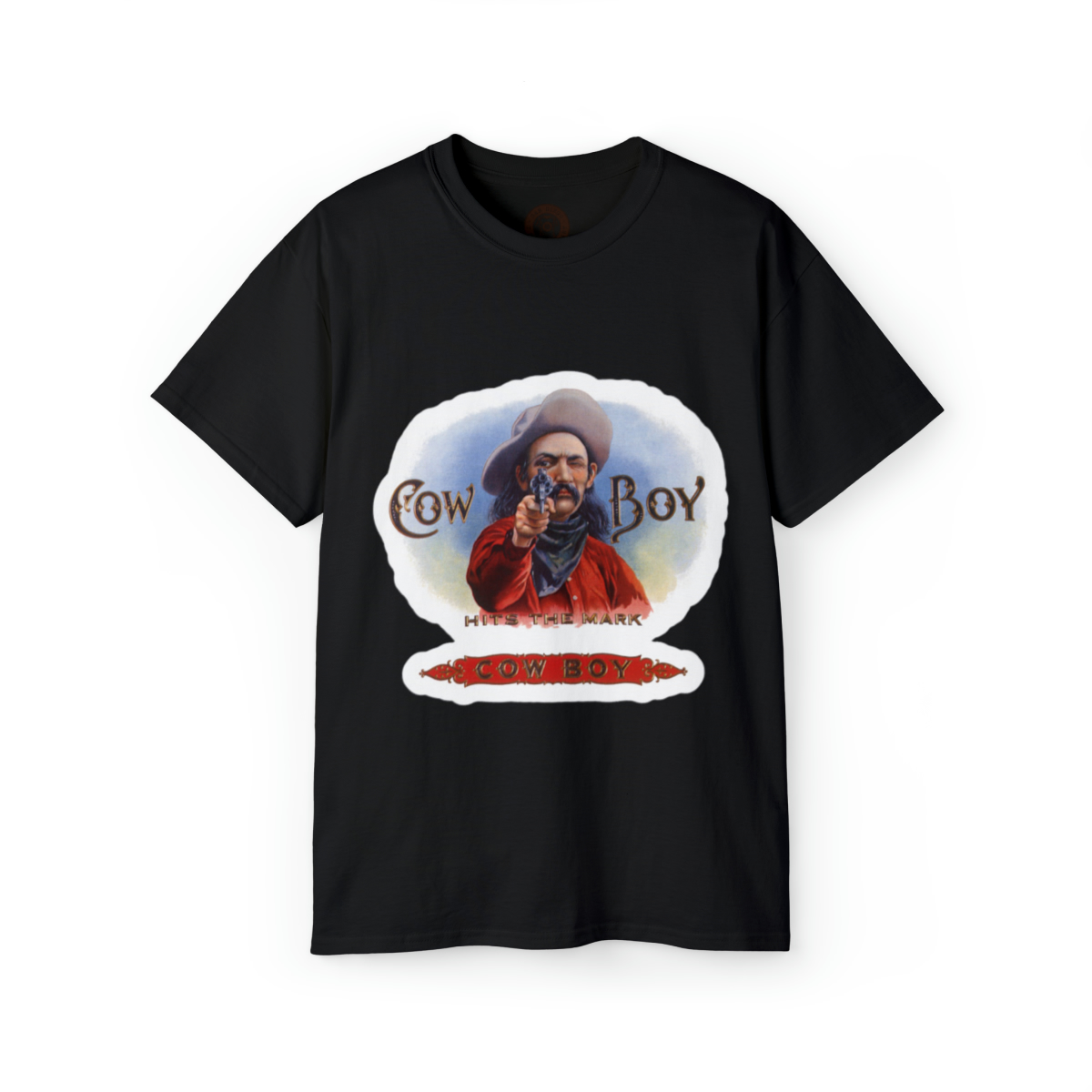 Cowboy Brand Cigars Logo Printed on a Unisex Ultra Cotton Tee